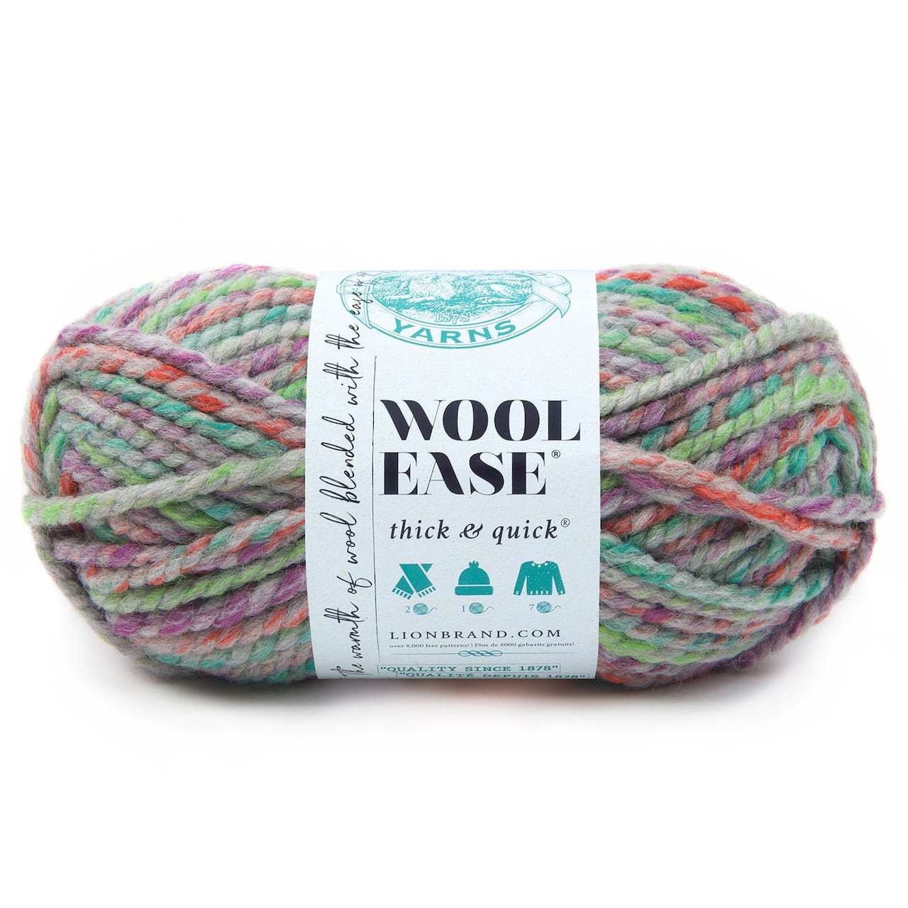 15 Pack: Lion Brand® Wool-Ease® Thick & Quick® Variegated Yarn